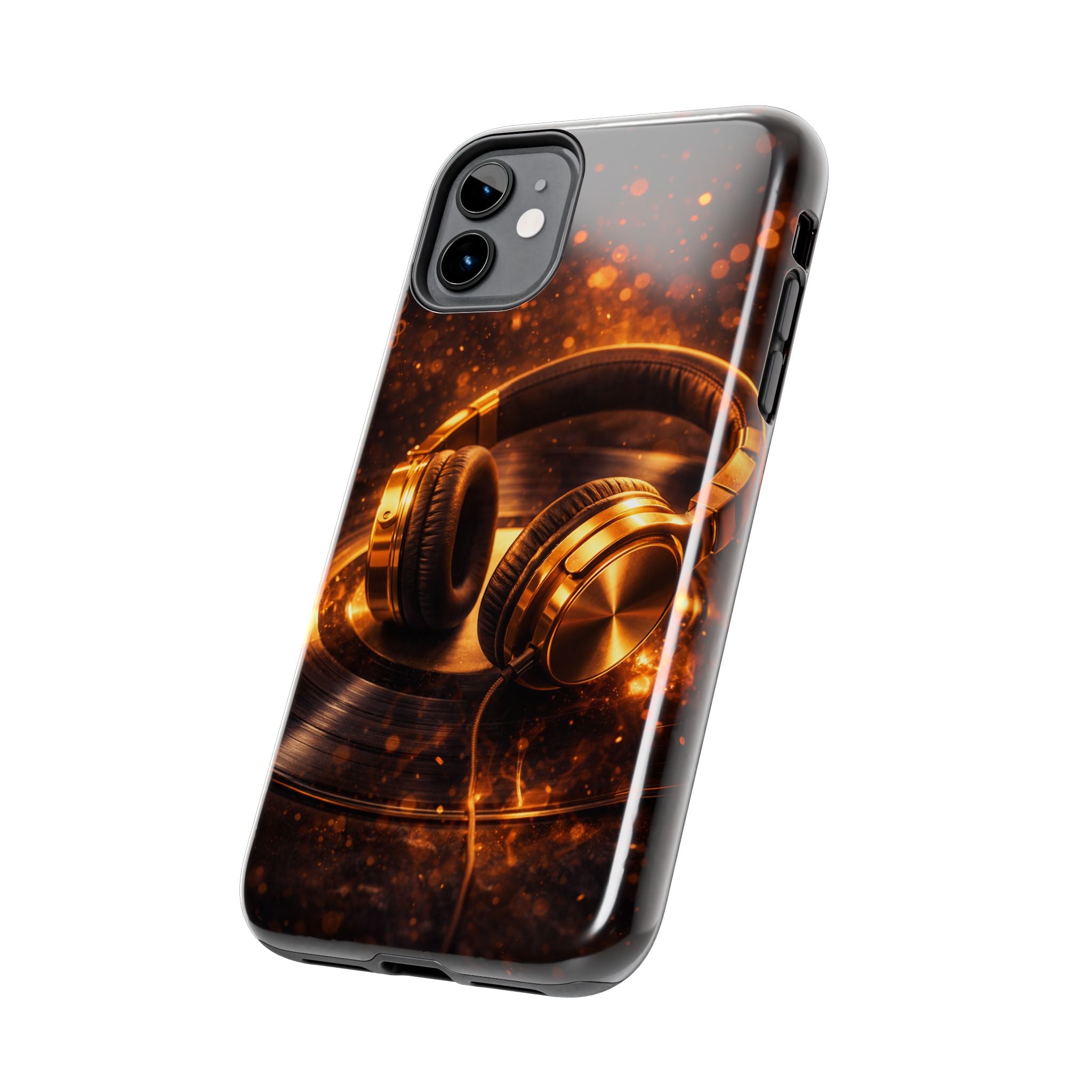 Gold Headphones Tough Phone Case | Music Lover Protective Case product image 34