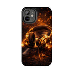 Gold Headphones Tough Phone Case | Music Lover Protective Case product image 45