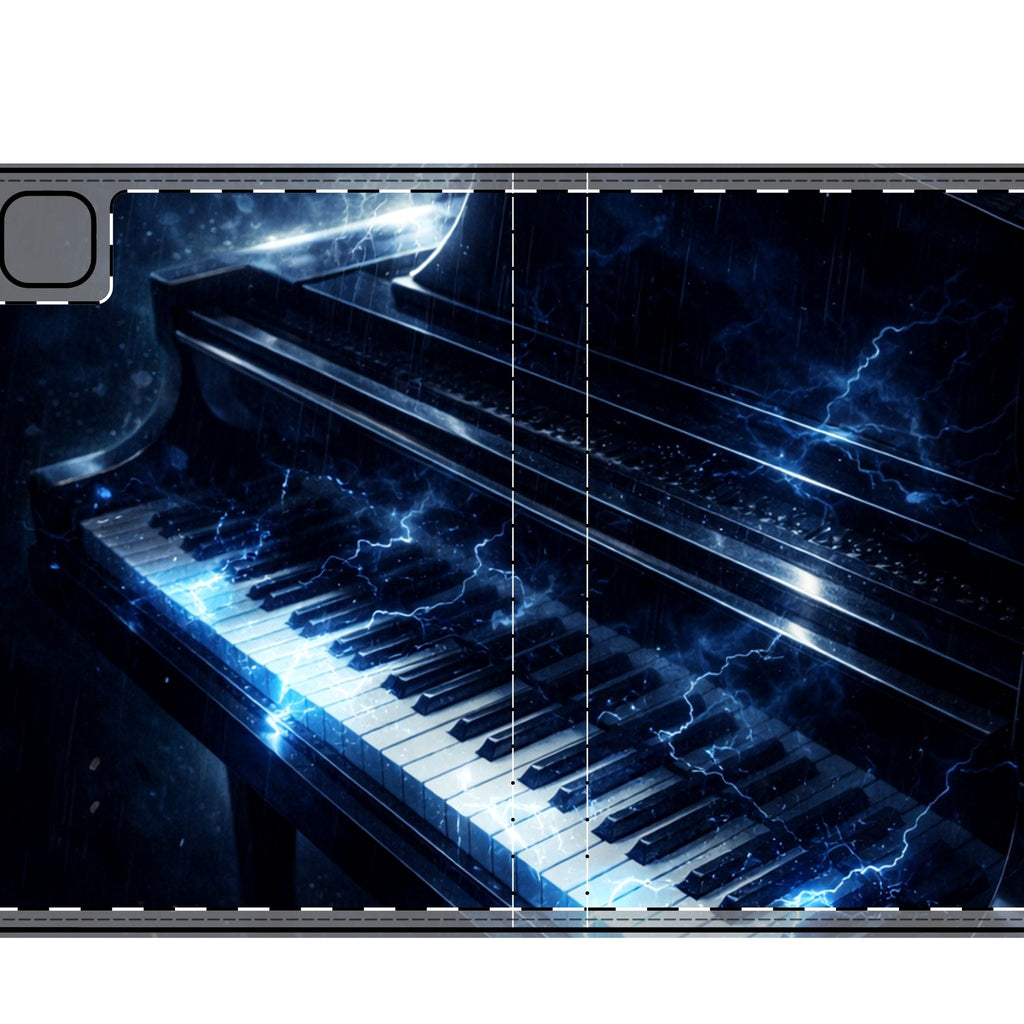 Piano Lightning iPad Folio Case | Keys That Strike detail crop 1