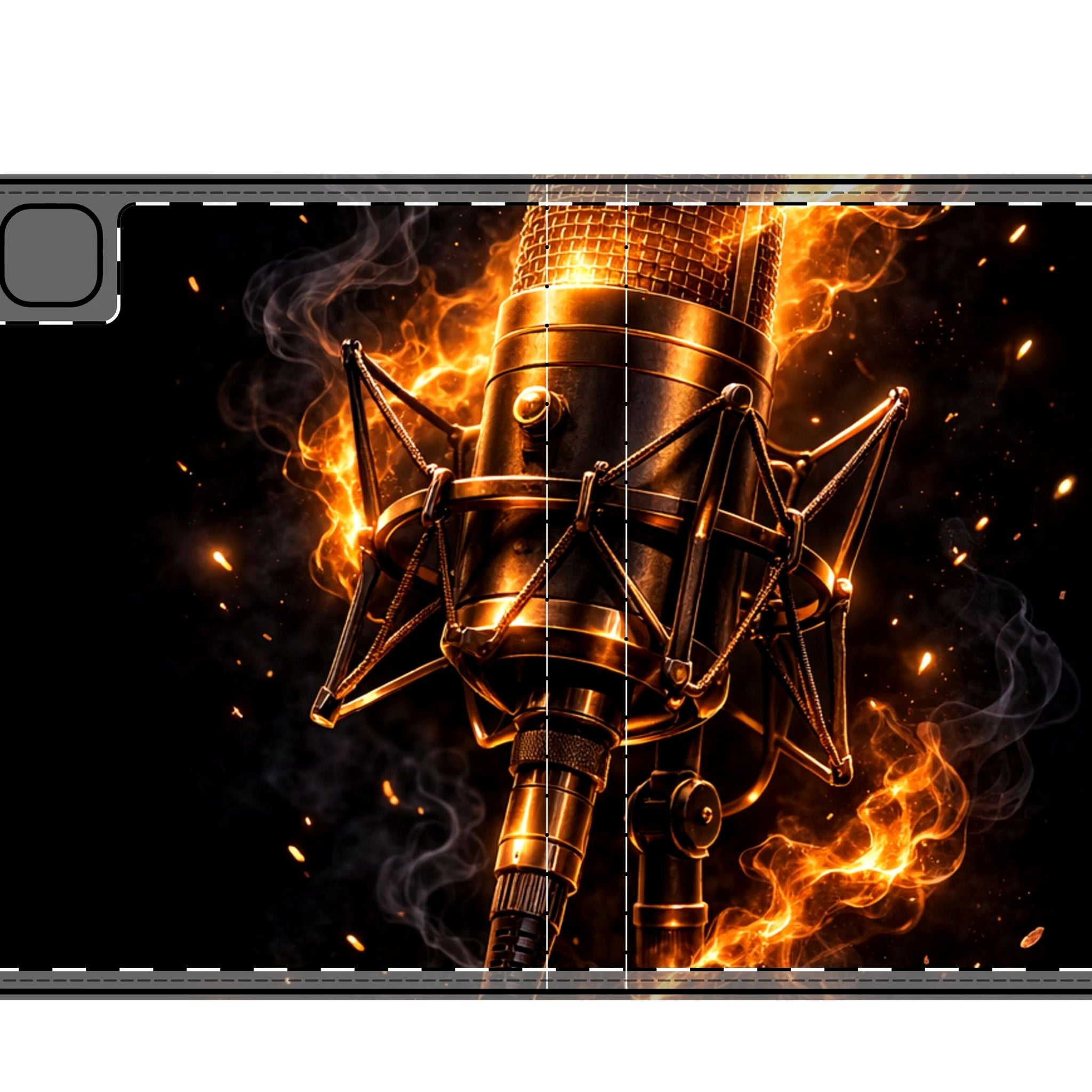 Studio Microphone iPad Folio Case | Your Voice, Amplified detail crop 1